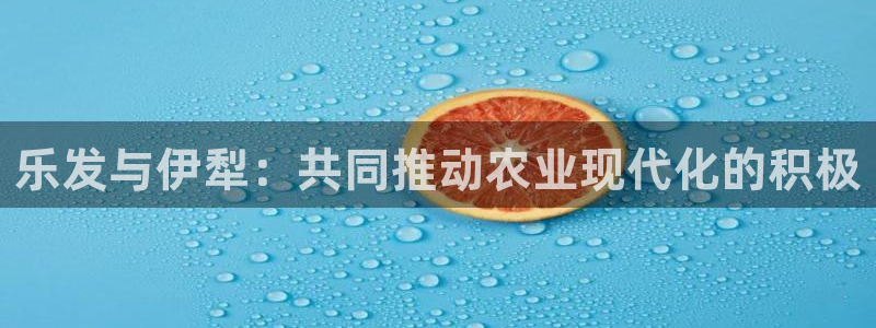 辉达娱乐.ccmpc29官网版下载：乐发与伊犁：共同推动农业现代化的积极