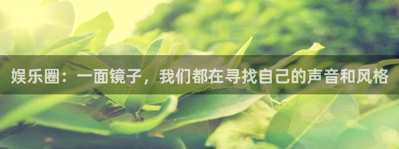 辉达娱乐f凯捷注册：娱乐圈：一面镜子，我们都在寻找自己的声音和风格
